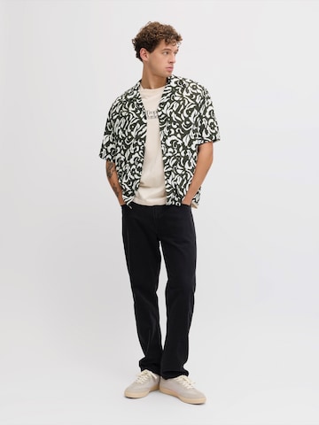 JJ Rebel Классический крой Рубашка 'JREBBLOSSOM' в Зеленый