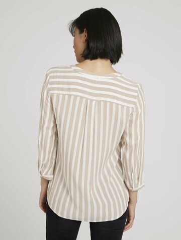 TOM TAILOR Bluse in Beige