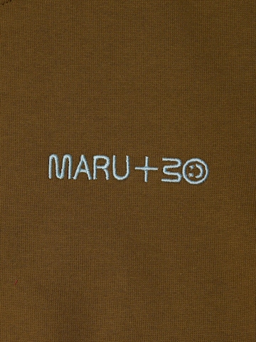 Maru + Bo Sweatshirt 'EMBROIDERED LOGO SWEATSHIRT' i brun