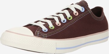 CONVERSE - Zapatillas deportivas bajas en marrón: frente