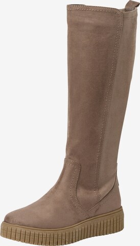 Bottes JANA en beige : devant