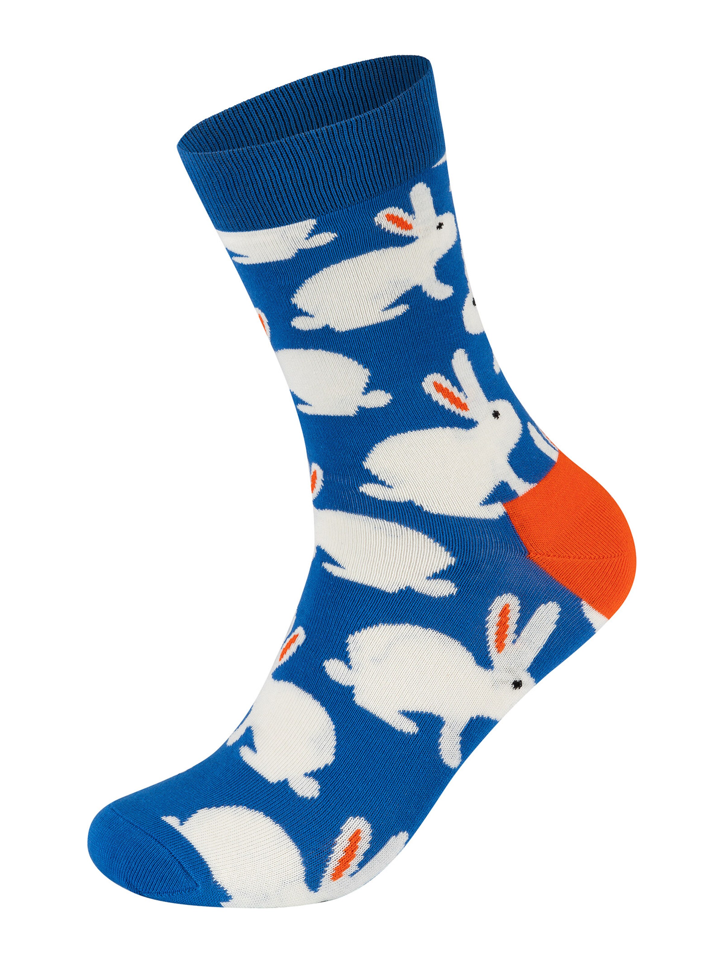 Happy Socks Socken 'Bunny-Carrots' in Beige: Vorderseite