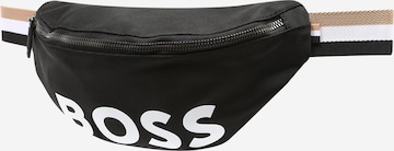 BOSS Black - Bolsa de cintura em preto: frente