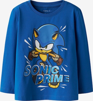 T-Shirt NAME IT en bleu : devant