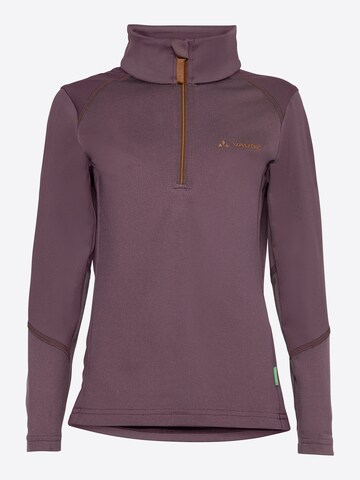 VAUDE Athletic Sweatshirt 'Livigno' in Purple: front