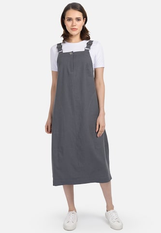 HELMIDGE Overall Skirt in Grey: front