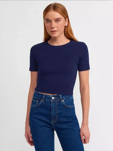 Hiccup Top 'Crop Top' | modra barva: sprednja stran
