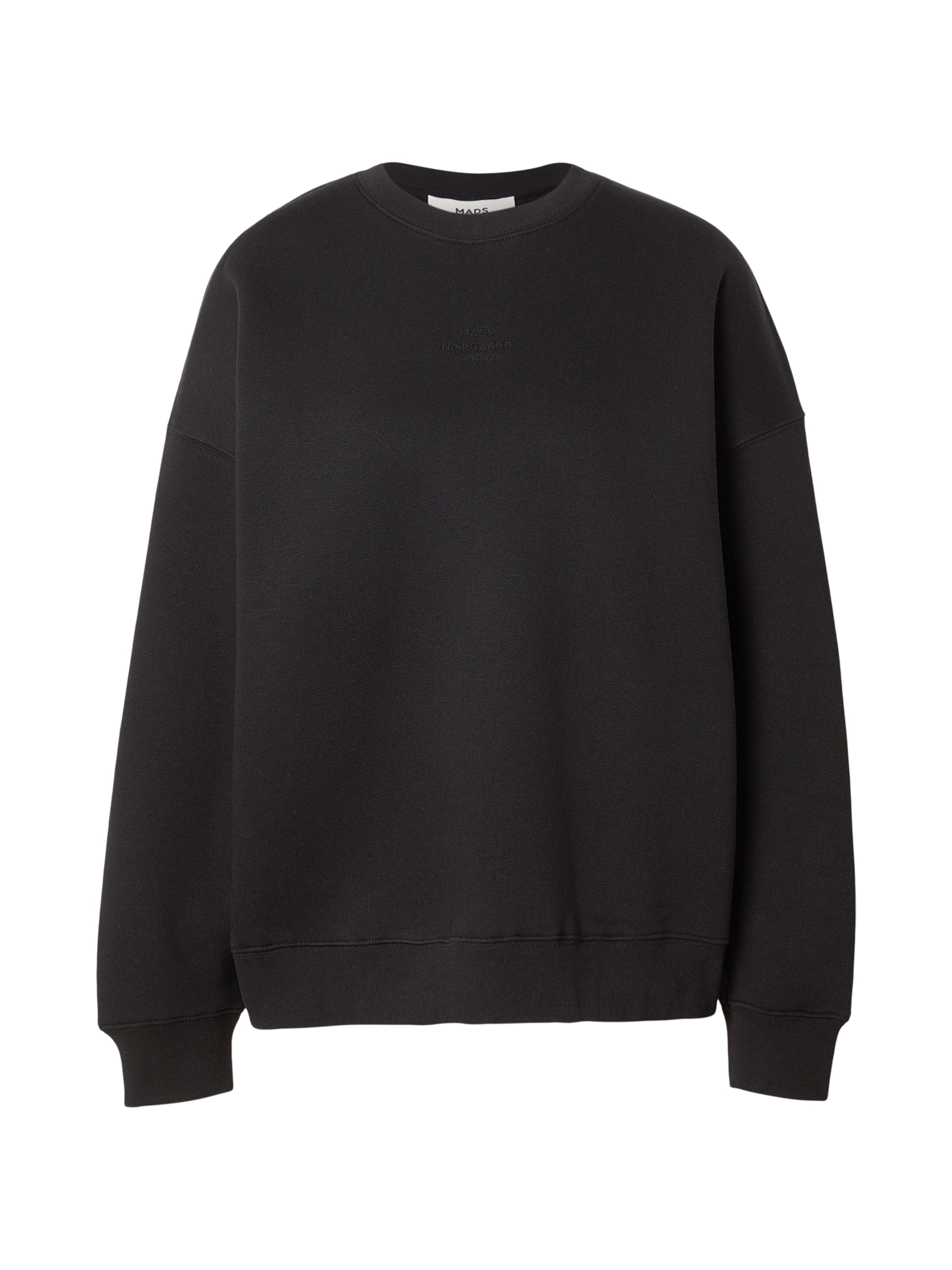 MADS NORGAARD COPENHAGEN Sweatshirt 'Atli' in Black: front