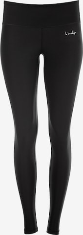 Winshape Скинни Спортивные штаны 'AEL102' в Черный: спереди
