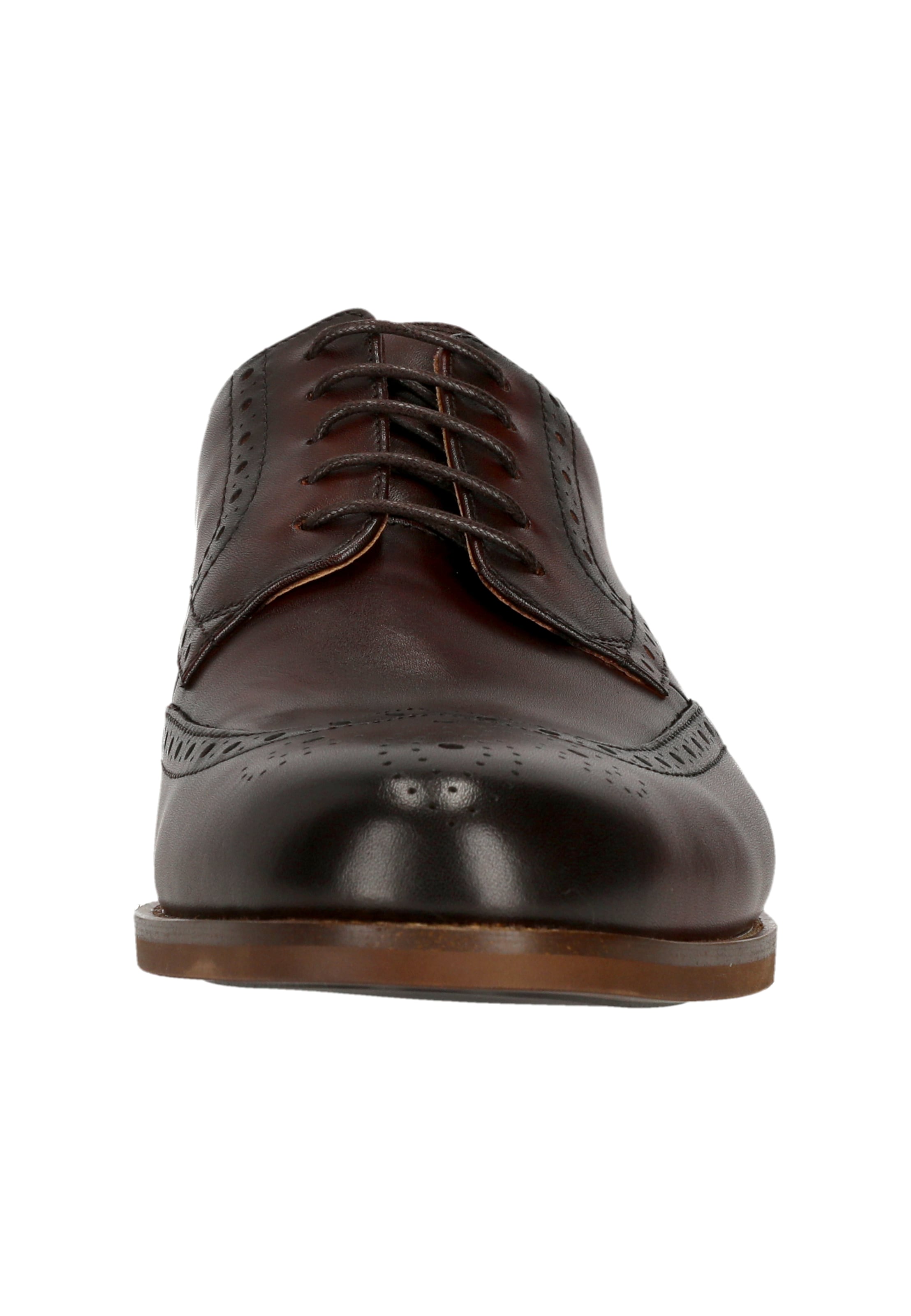 CLARKS Schnürschuhe 'CraftRemi Tip' in Braun