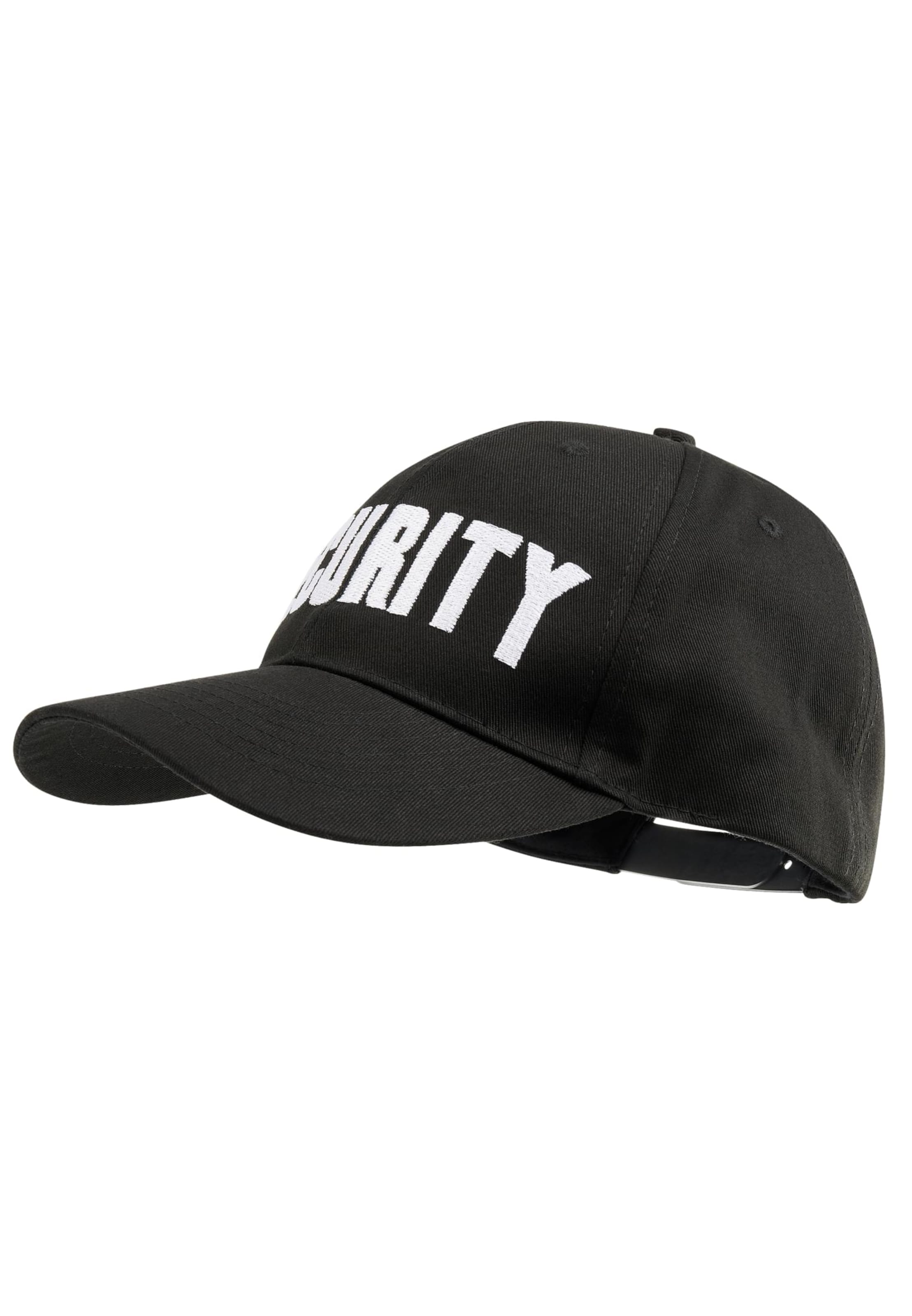 Brandit - Gorra 'Security' en negro: frente