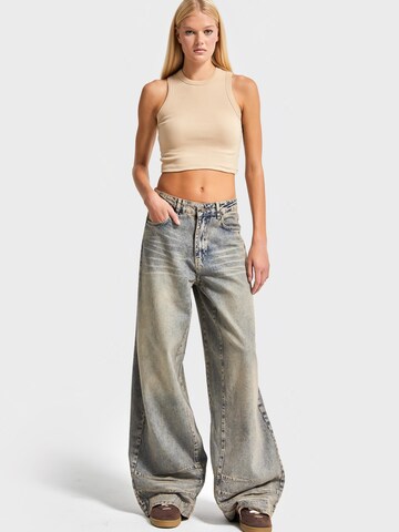 IT'S BASIC Wide leg Jeans 'Wide Mid Rise Jeans' in Blue
