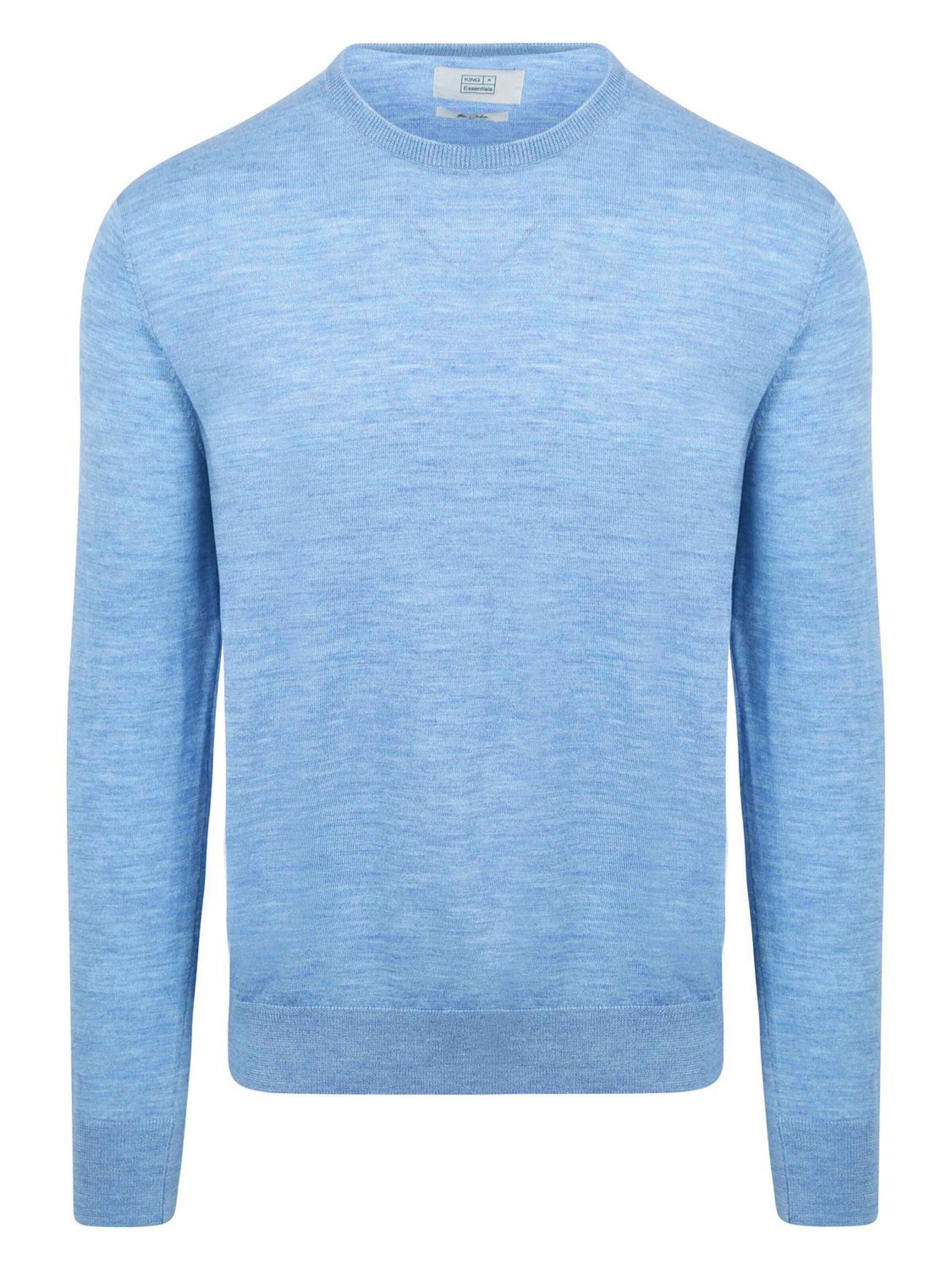 KING Essentials Shirt 'The John'‌ in Blau: Vorderseite