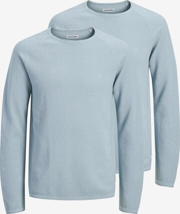 JACK & JONES Sweater 'Hill' in Blue: front