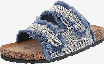 Ital-Design Mules in Blue: front
