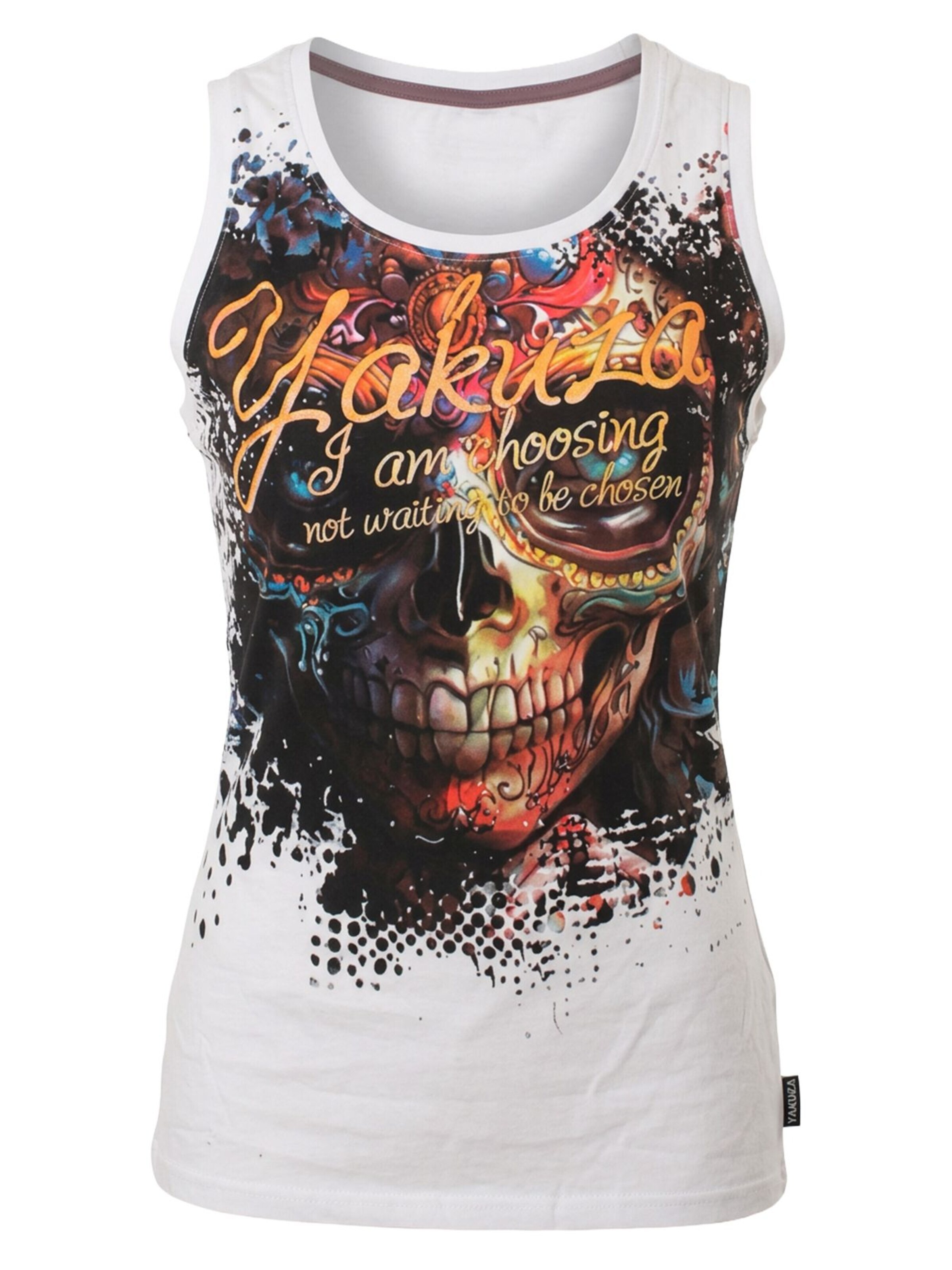 Yakuza Top 'Choosen' in White: front