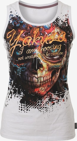 Yakuza Top 'Choosen' in White: front