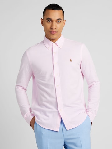 Polo Ralph Lauren Regular fit Overhemd in Roze: voorkant