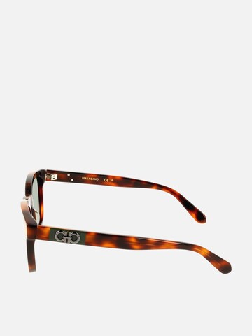 FERRAGAMO Sunglasses 'Ferragamo SF2107S Transparent avio 54/21/145 MAN Sunglasses' in Brown