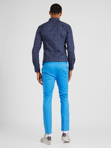 SCOTCH & SODA - Regular Calças chino 'Mott seasonal essential' em azul