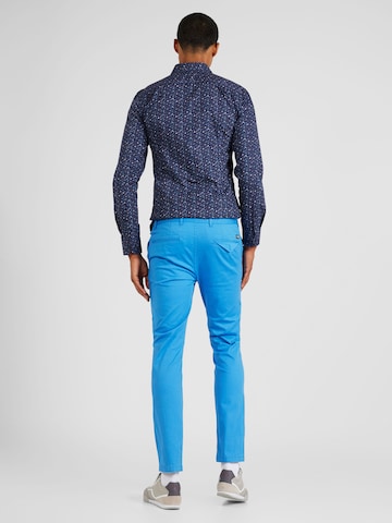 SCOTCH & SODA - regular Pantalón chino 'Mott seasonal essential' en azul