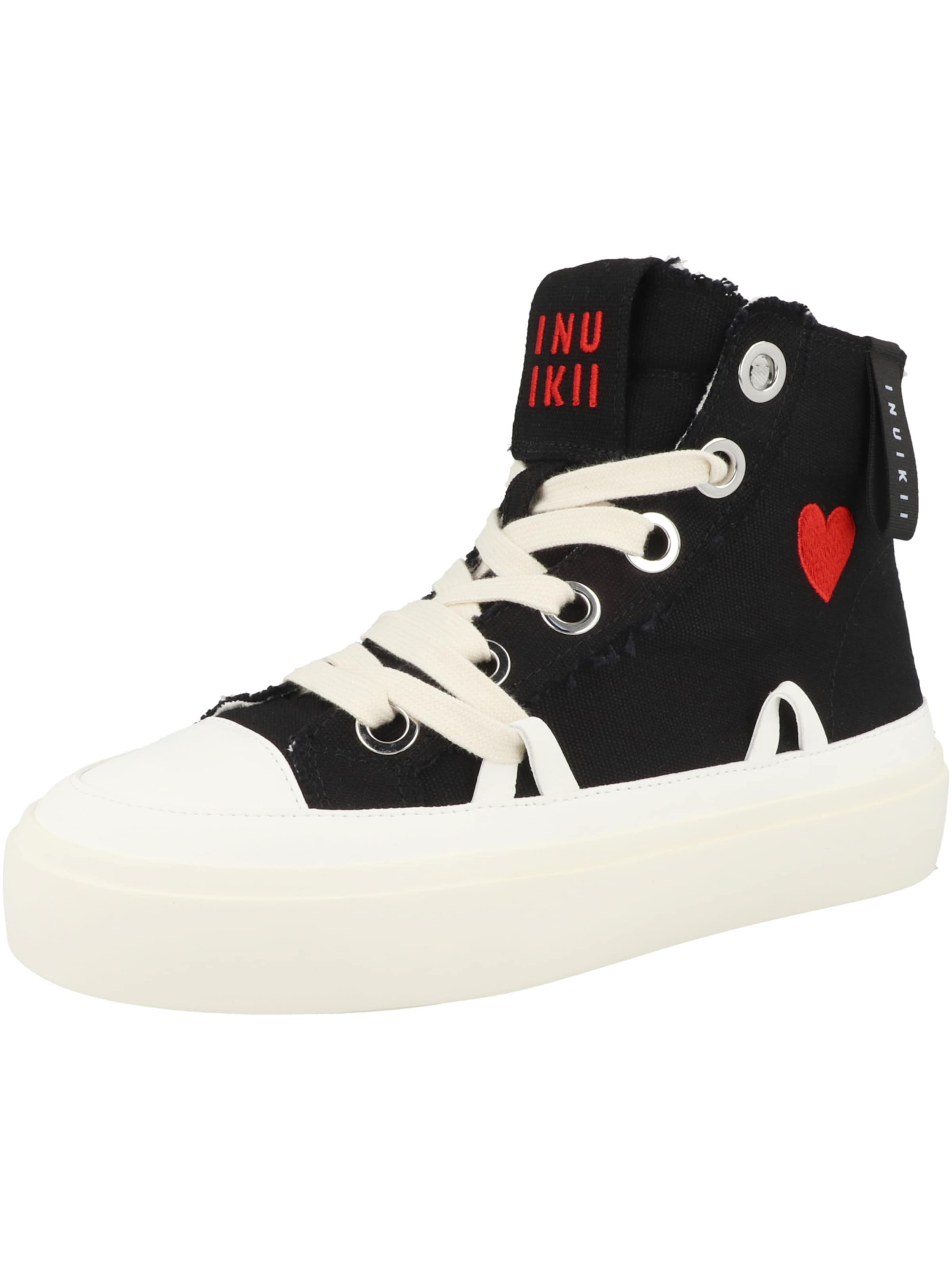 Sneaker alta 'Matilda' di INUIKII in nero: frontale