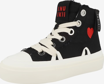 Sneaker alta 'Matilda' di INUIKII in nero: frontale