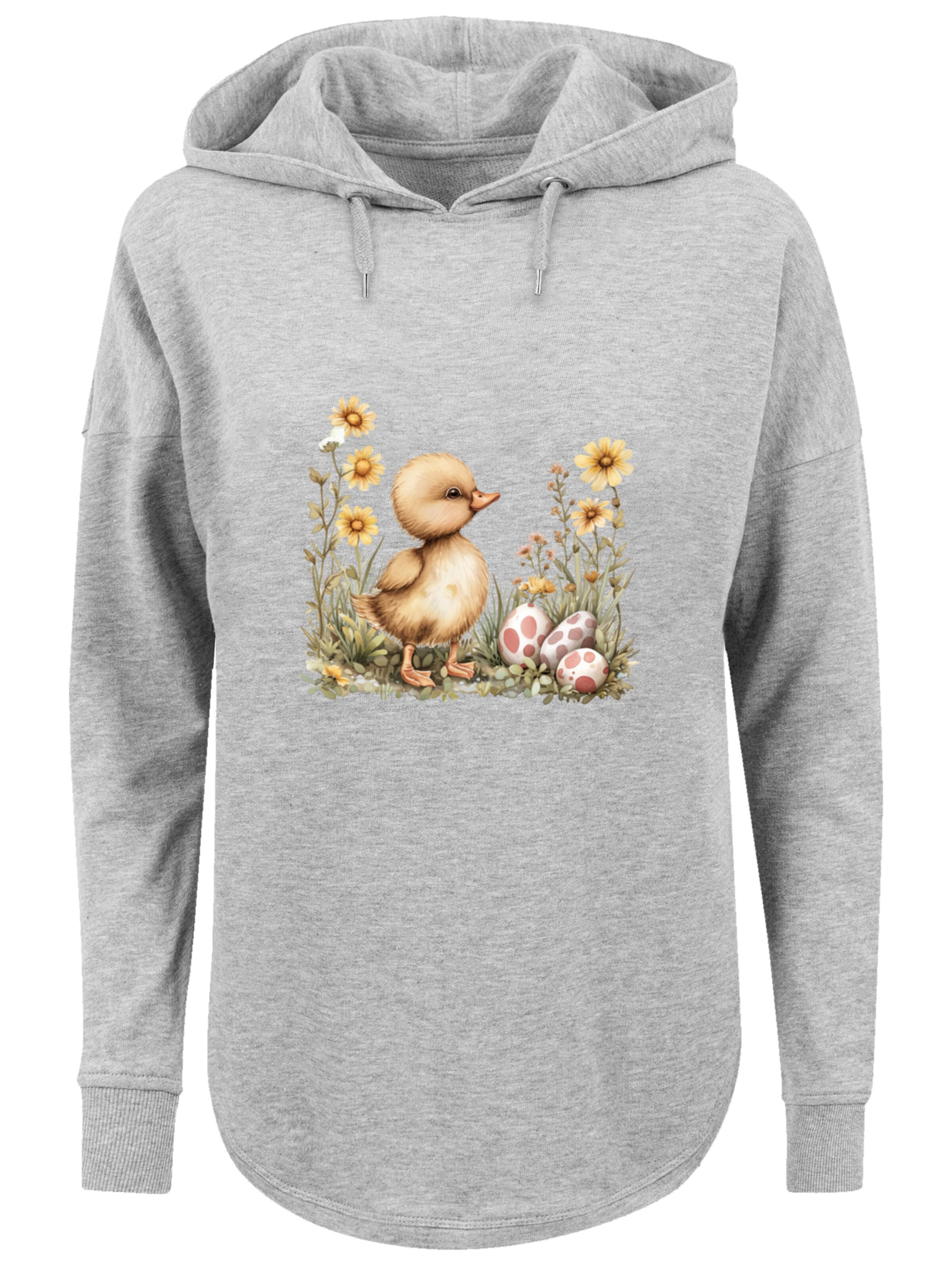 Sweat-shirt 'Niedliche Enten Ostereier' F4NT4STIC en gris : devant