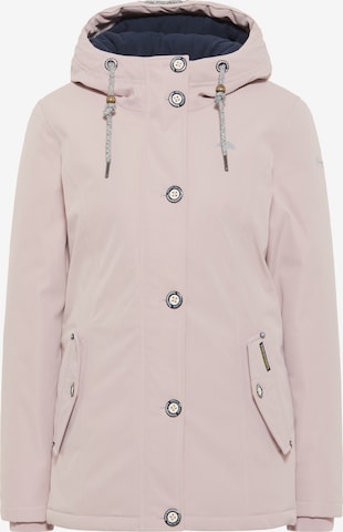 Schmuddelwedda Winter Jacket in Pink: front