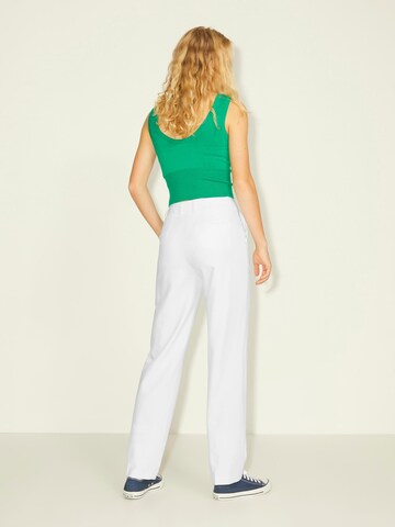 JJXX Loose fit Trousers with creases 'Mary' in White