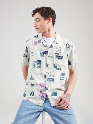 Volcom Regular fit Overhemd 'MISTOSTONE' in Grijs: voorkant