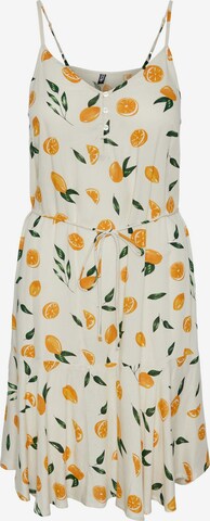 PIECES Curve Summer dress in Yellow: front