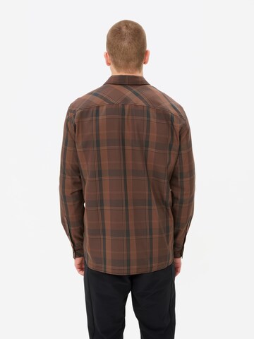 VAUDE Regular fit Functioneel overhemd 'Neshan' in Bruin