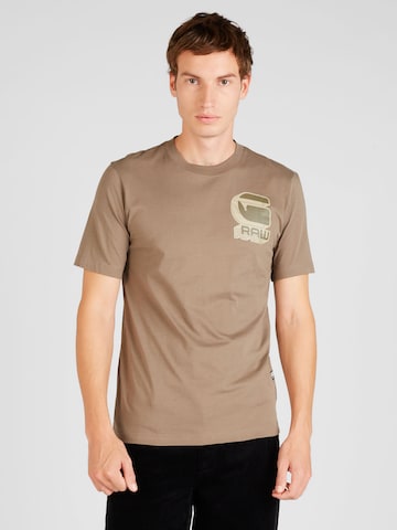 G-Star RAW Shirt 'Shadow' in Brown: front