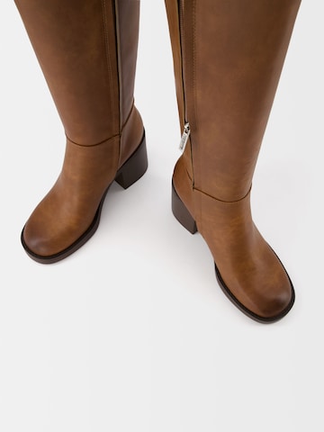 Bershka Boots in Brown
