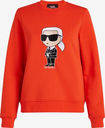 Sweat-shirt 'Ikonik 2.0' Karl Lagerfeld en rouge : devant