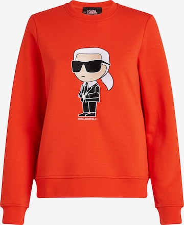 Felpa 'Ikonik 2.0' di Karl Lagerfeld in rosso: frontale