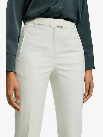 Regular Pantalon à plis ESPRIT en blanc