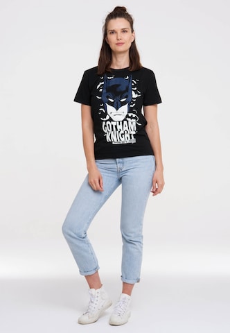 LOGOSHIRT Shirt 'DC Comics – Batman' in Black