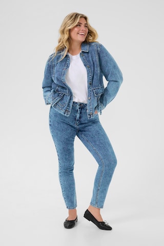 KAFFE CURVE Slim fit Jeans 'Elona' in Blue