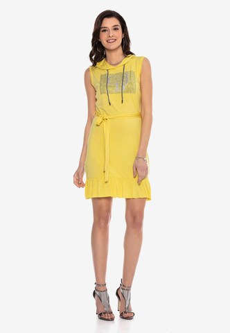 CIPO & BAXX Summer Dress 'WY136' in Yellow
