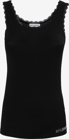 Top di Influencer in nero: frontale