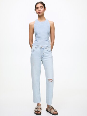 Regular Jeans de la Pull&Bear pe albastru