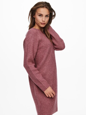 ONLY Knit dress 'Carol' in Purple