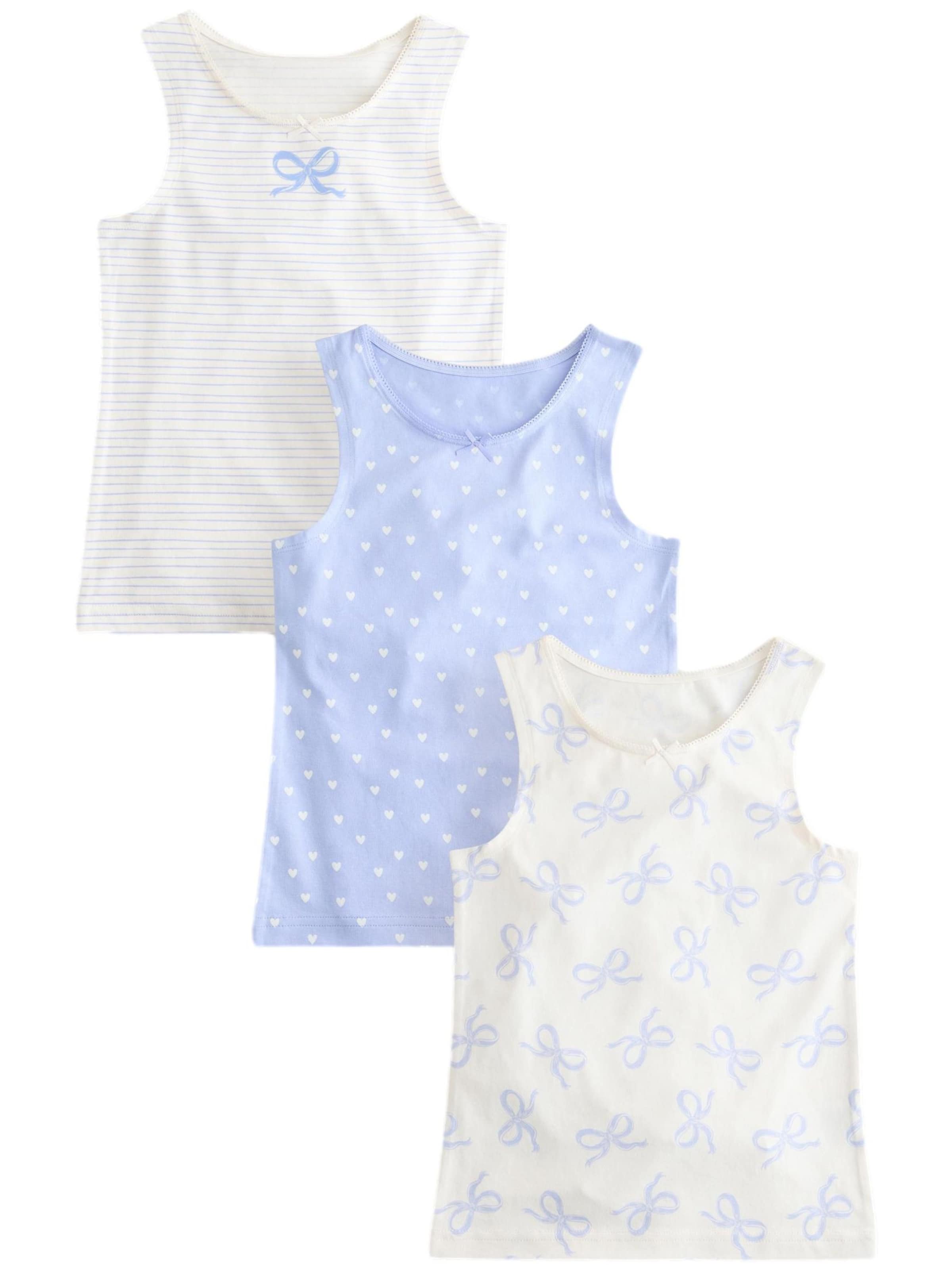 Next Spodnja majica | modra barva: sprednja stran