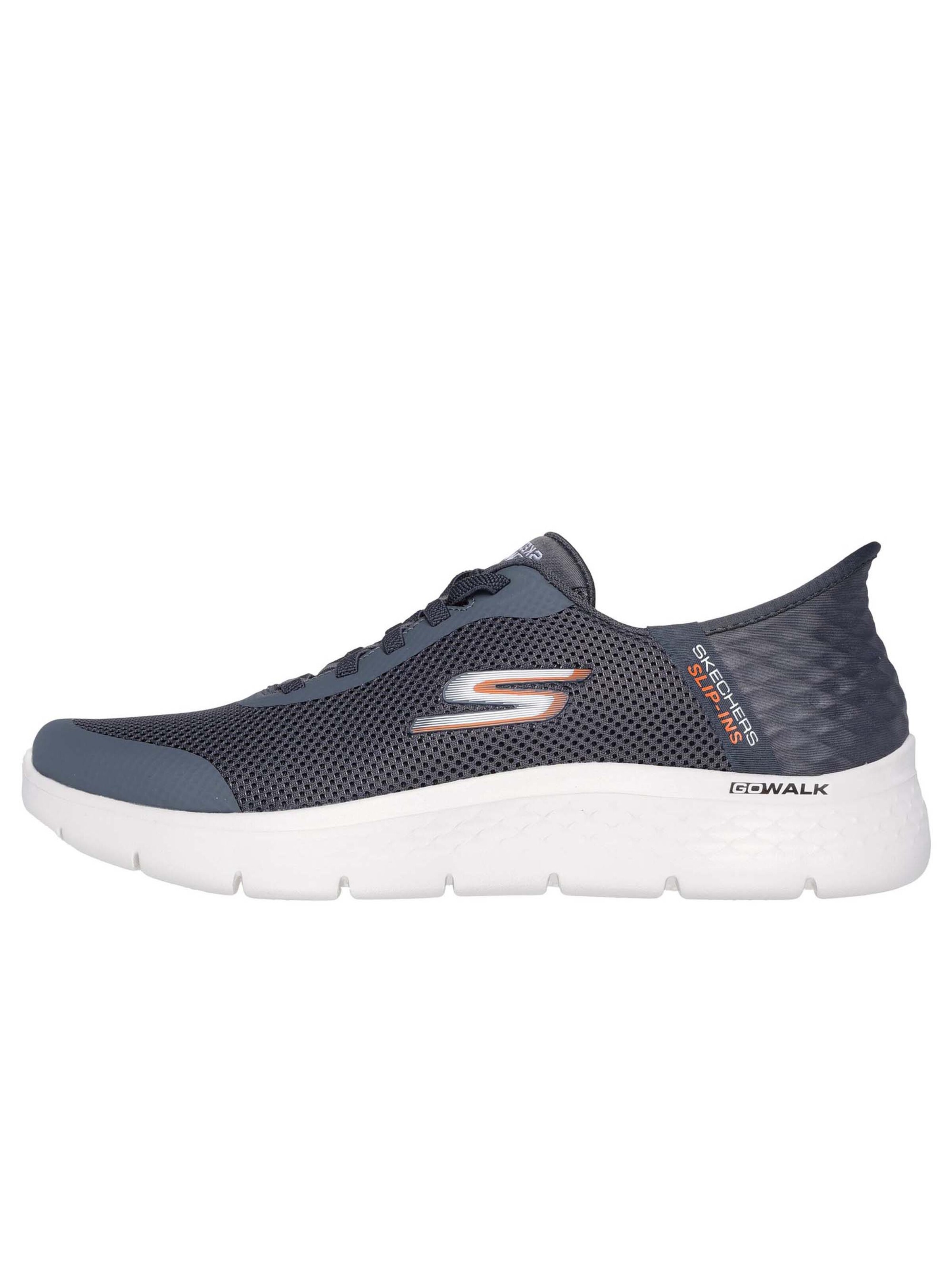 Baskets basses SKECHERS en gris : devant