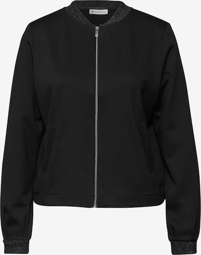 STREET ONE Sweatjacke in schwarz, Produktansicht