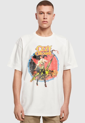 Merchcode T-Shirt 'Ozzy Osbourne - Ultimate Sin Tour' in Weiß: Vorderseite