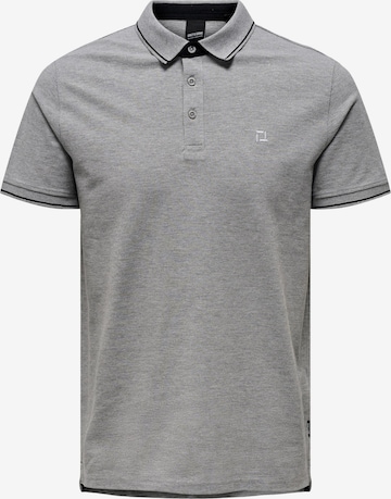 T-Shirt 'Fletcher' Only & Sons en gris : devant