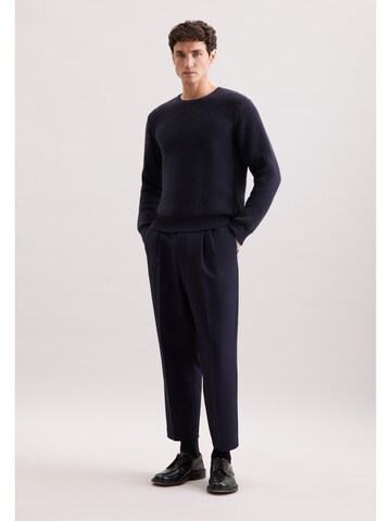 Pull-over 'Schwarze Rose' SEIDENSTICKER en bleu